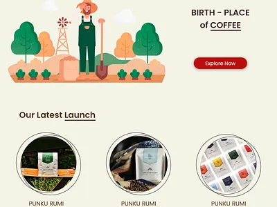 Coffee Boutique adobe illustrator adobexd boutique branding coffee coffee shop coffeeshop concept illustration pattern ui uiux usability vector