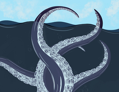 Octopus design digital digital illustration digital illustrator digitalart drawing illustration illustration art octopus procreate sea