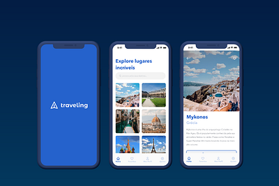 Traveling • Mobile App Ui Design app branding dailyui design illustration minimal ui ux web