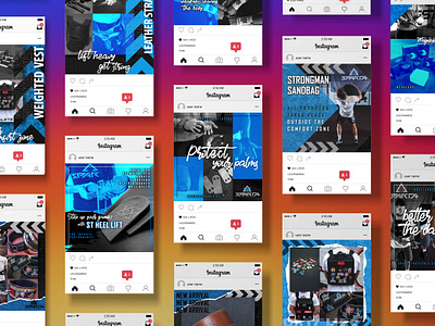 Instagram Post Design brand graphic design illustration instagram instagram post photo editing photography photoshop sport products