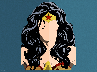 Wonder Woman adobe illustrator art artwork colorful dc dc comics digital art drawing dribbble flat artwork flat illustration girl illustration minimalism superhero vector wallpaper woman wonder woman wonderwoman