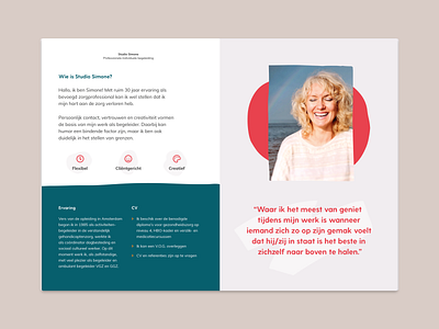 Studio Simone - Brochure booklet brand identity branding brochure business flyer folder handmade health healthcare personal portrait print small