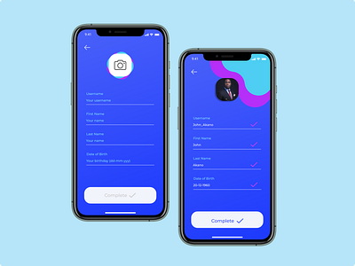 #DailyUI #006 app design profile page ui ux