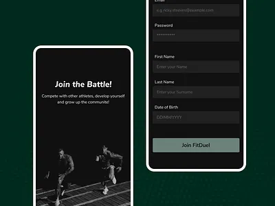 Create a new Account create account design figma fitness fitness app input fields login new account pattern product design signup splashscreen ui