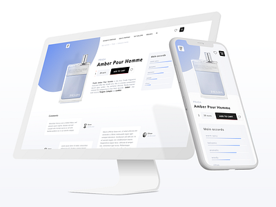 Perfume Store - Product page concept design interface iphone mobile perfume shop shopping store ui web webdesign website