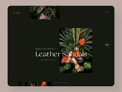 Creative Shopping Homepage Design animation design ecommerce ecommerce design fashion homepage homepage design inspiration photography sandals ui ux webdesign website website design