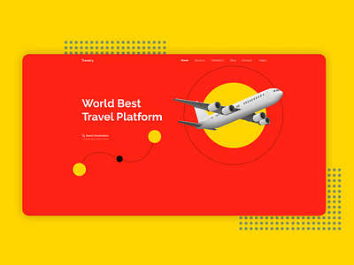 Travelry Travel Website ui ux design branding clean colorful concept flat illustration minimalist modern template travel travel app travelling typography webdesign