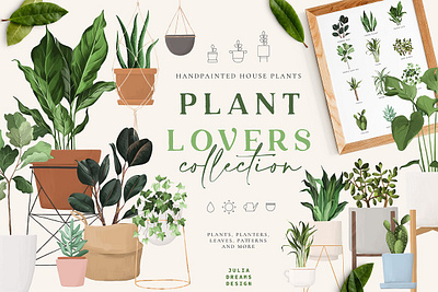 Plant Lovers Collection art background branding clipart collection design floral flowers graphic design illustration illustrations logo plant plant illustration plant lovers plants stationery vector watercolor wedding