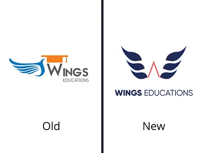 Rebranding Wings Education - Logo branding design dribbble education education app education logo education website icon logo logo design rebrand typography website wings