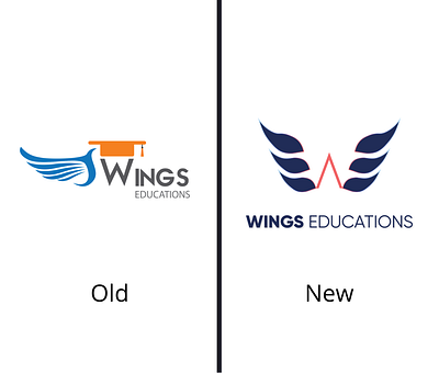 Rebranding Wings Education - Logo branding design dribbble education education app education logo education website icon logo logo design rebrand typography website wings