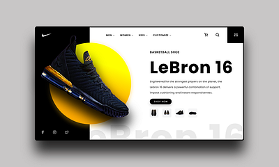 Nike WebApp app branding design web