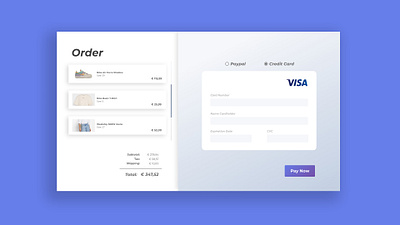 Daily UI 002 MyOrder checkout credit card checkout creditcard dailyui design minimal payment ui ux webdesign