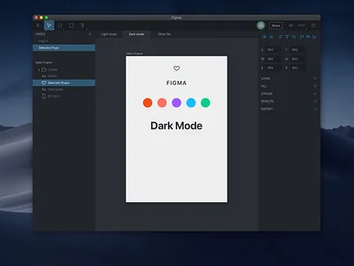 Figma dark mode dark mode dark ui design figma ui