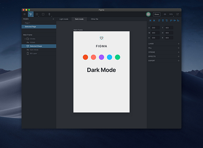 Figma dark mode dark mode dark ui design figma ui