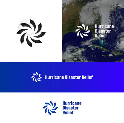 Hurricane Disaster Relief branding design flat graphic design illustration illustrator logo minimal vector web