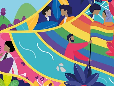 Amsterdam Pride 2019 artwork color colorful art digital art digital artwork graphic design illustration print art print design