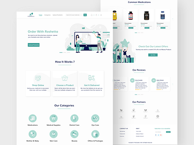 Drugs Delivery Website Home Page delivery design drugs medical online shopping pharmacy ui ui ux uiux vector web design webdesign website