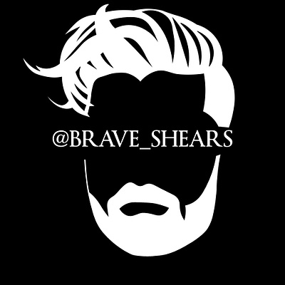 Brave Shears Logo branding drawn illustration logo vector