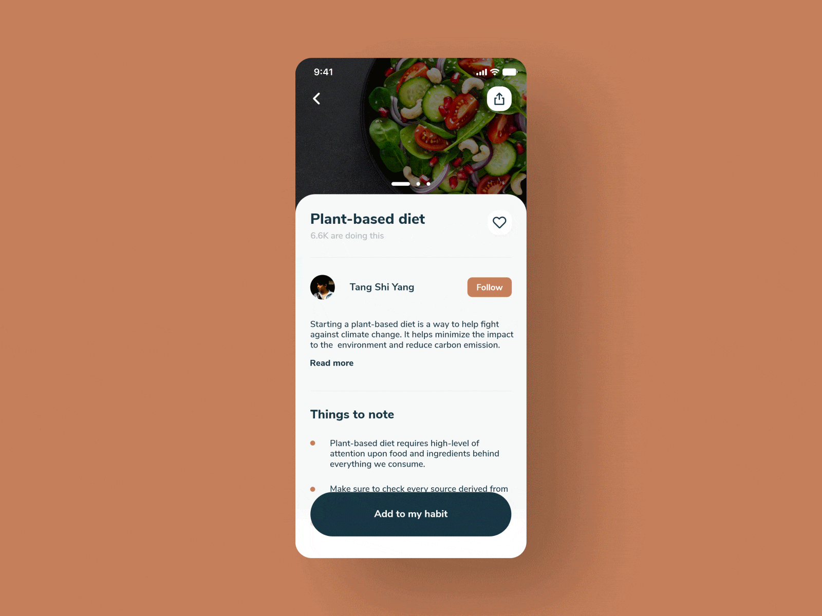 Kamma app - Adding good habits app app design climate climatechange lifestyle sustainability ui uiux