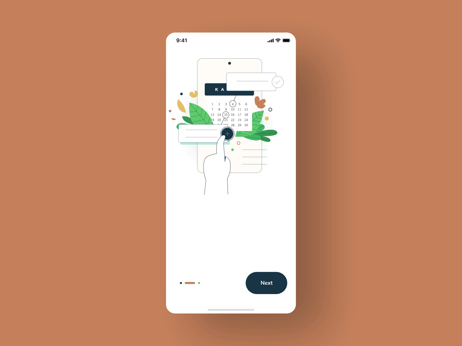 Kamma app - Onboarding animation 2 animation climate climatechange kamma lifestyle onboarding sustainability ux uxui