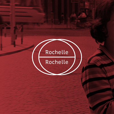 Rochelle, Rochelle band circles geometric graphic design logo music red shapes type white