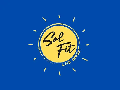 SolFit Beverly: live bright apparel branding design fitness illustration logo logodesign vector