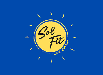 SolFit Beverly: live bright apparel branding design fitness illustration logo logodesign vector