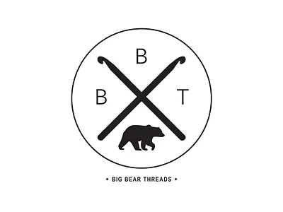 Big Bear Threads branding clothes crochet design logo stitching