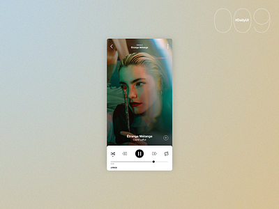 Music Player | Daily UI - 009 clean design clean ui daily ui 009 dailyui dailyuichallenge design digital music app music player music player app simple uidesign