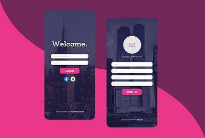 01 - Sign Up #DailyUI app design figma flat minimal screen ui uidesign uidesignchallenge ux vector