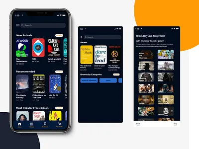 Your Book App app design figma figmadesign ui