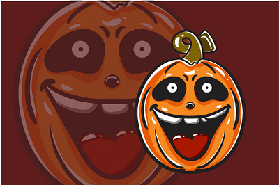 Pumpkin Monster Character 03 art cartoon character characterdesign characters cute design designs fortune funny halloween illustration kawaii magic monster mystic occult pumpkin pumpkins vector