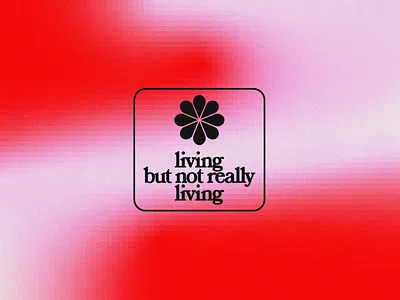 me rn black bored covid19 design flower gradient graphicdesign illustration living pink red retro square typogaphy vector