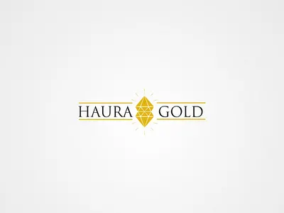 Haura Gold logos design gold