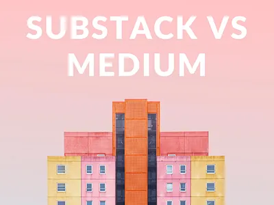 Substack vs Medium canva canva template design icon logo typography ux web website