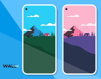 WallRod Update android android app app beautiful best shot design developer dribbble graphic art graphic design illustration landscapes mountains wallpapers