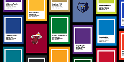 NBA Colors colors figma hex nba pantone rgb