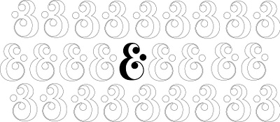 Who else would buy an ampersand-printed t-shirt? art design