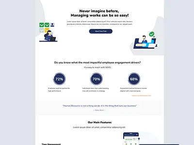 HR Solution Landing Page hr hr solution hris job landing page landing page concept landing page design landing page ui ui design ux ui webdesign website workforce