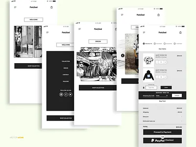 PlentyGood adobe xd app ecommerce mobile app plentygood ui ux