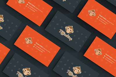 Tiffinchimp Visiting Card brand branding identity logo visitingcard visual identity