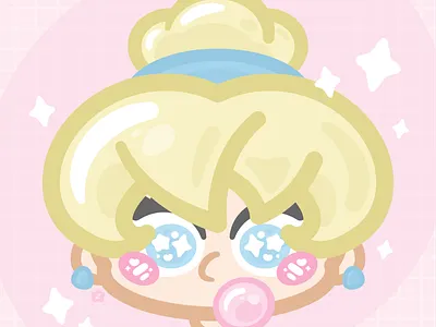 Disney Cutie 1.0 (Cinderella) cartoon cute disney art graphics illustration kawaii movie pastel princess vector