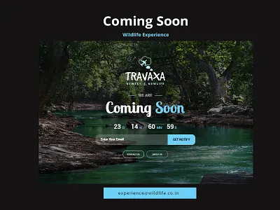 Oopss! We are Coming Soon - Coming Soon Page app art building coming soon construction dark mode dribble landing page notify page template travel ui ux ui design wildlife