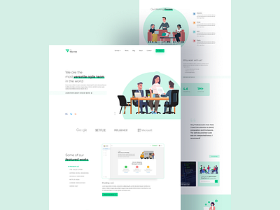 The Value Crew Landing Page agency agency landing page agile blog branding design flat design hero illustration landing landingpage minimal nepal web design webdevelopment website website concept