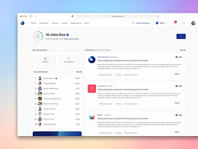 Platform homepage dashboard homepage minimal platform ui ux webdesign