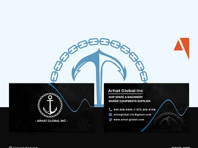 Arhat Global Inc. banner design brand and identity branding brochure design brochure mockup busines card design mockup illustration logo design typography