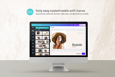 Bonnie - CANVA PowerPoint Template advertising boys branding design girl hypebeast illustration instagram instagram post instagram stories instagram template logo social media social media design social media pack social media templates socialmedia template ui youth