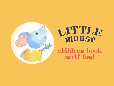 LittleMouse font alphabet book calligraphy children kid lettering ligatures serif type