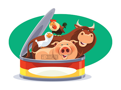 can of farm animals adobe illustrator animal illustration animals art cartoon cartoonillustration character character art design digitaldrawing graphic design graphicart graphics illustration illustrator vector vector artwork vectorart vectorgraphics vectorillustration