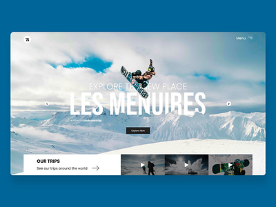 Snowboard Team Website ⛷ indonesia sport ui ux website